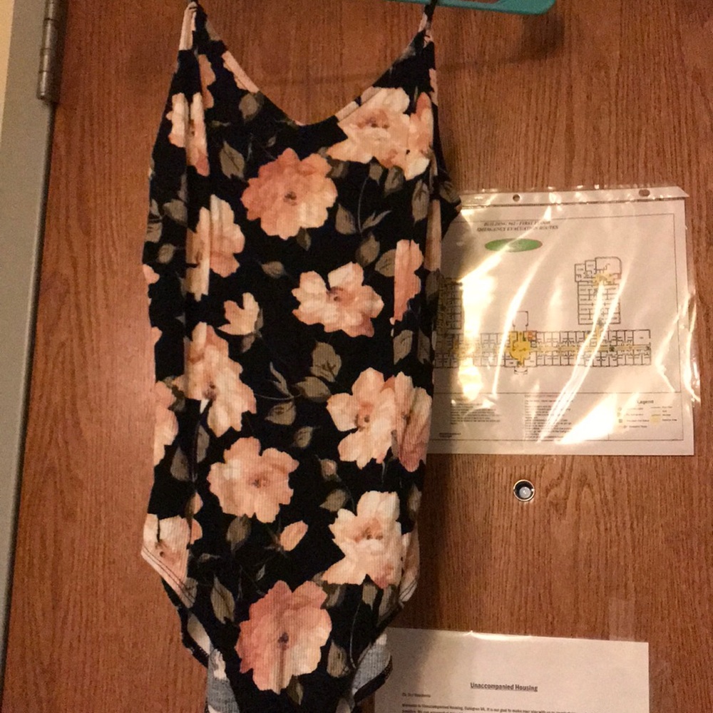 Strappy back one piece